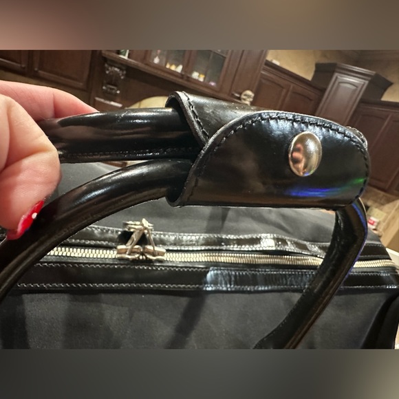 Gianni Versace Nylon and Patent Extra Large Duffle W/Lock & Key - Picture 13 of 15